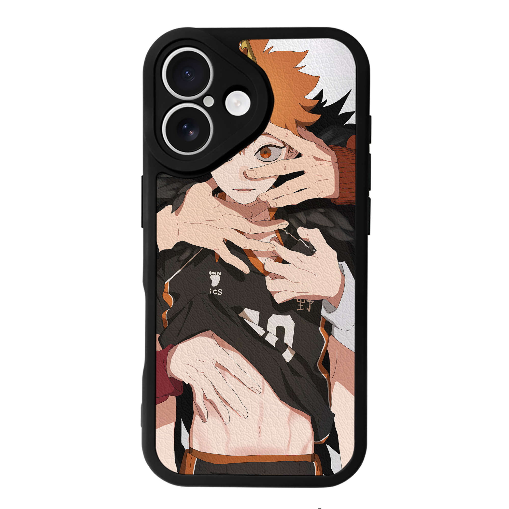 （画像用） ハイキュー!! Haikyu!! 【iPhone 16シリーズ対応】シリコンスマホケース（レザー調） 材質：シリコン
